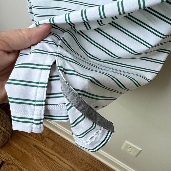 RLX Ralph Lauren‎ Men's Classic Fit Performance Polo Shirt XL Green Striped Golf - Picture 5 of 9